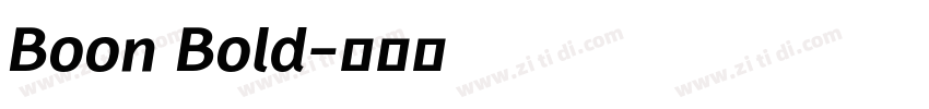 Boon Bold字体转换
